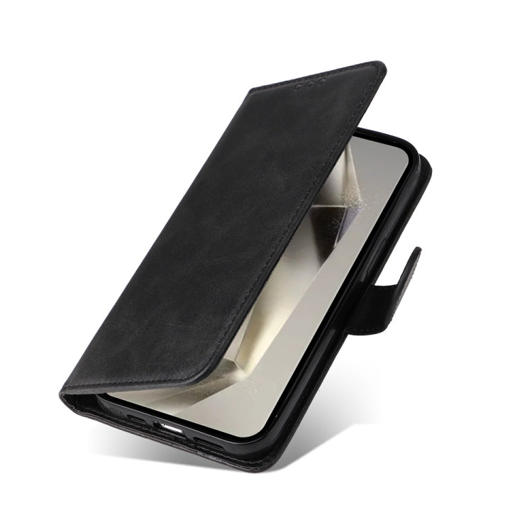 For Samsung Galaxy S25 Ultra 5G Classic Calf Texture Flip Leather Phone Case