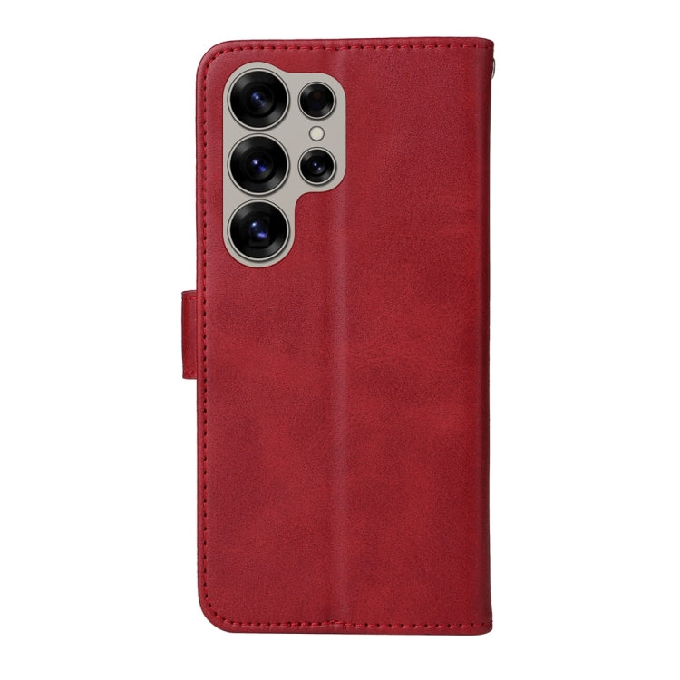 For Samsung Galaxy S25 Ultra 5G Classic Calf Texture Flip Leather Phone Case