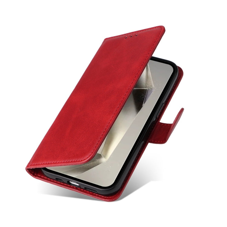 For Samsung Galaxy S25 Ultra 5G Classic Calf Texture Flip Leather Phone Case