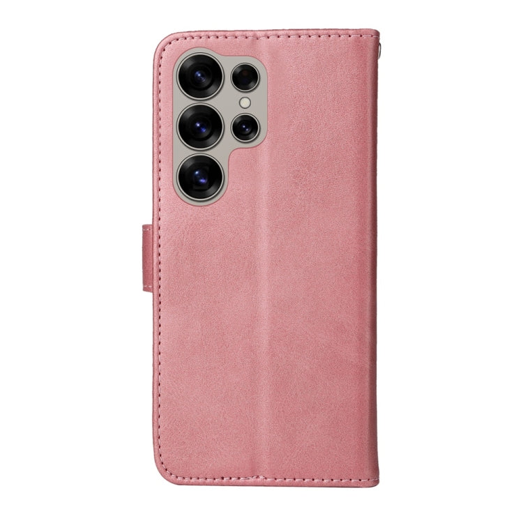 For Samsung Galaxy S25 Ultra 5G Classic Calf Texture Flip Leather Phone Case