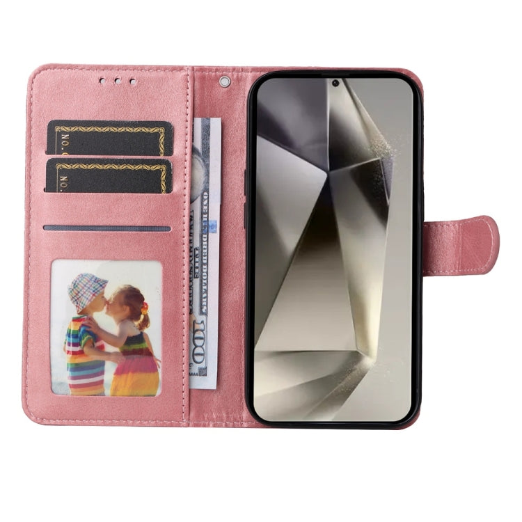 For Samsung Galaxy S25 Ultra 5G Classic Calf Texture Flip Leather Phone Case