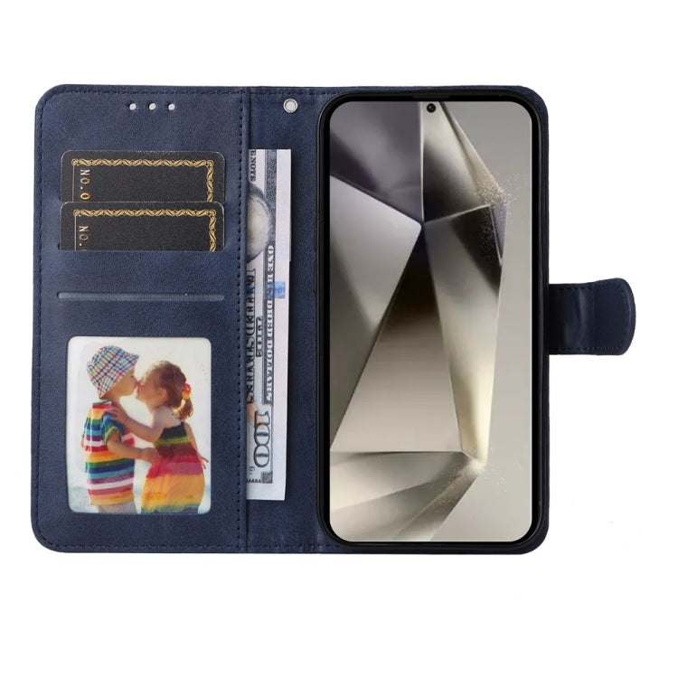For Samsung Galaxy S25 Ultra 5G Classic Calf Texture Flip Leather Phone Case