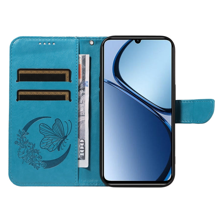 For Realme C63 / C61 Global Swallowtail Butterfly Embossed Leather Phone Case
