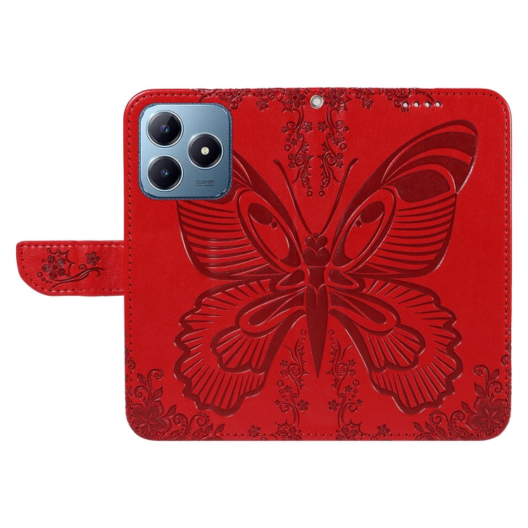 For Realme C63 / C61 Global Swallowtail Butterfly Embossed Leather Phone Case