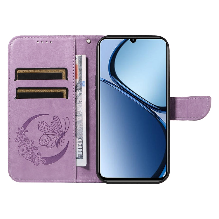 For Realme C63 / C61 Global Swallowtail Butterfly Embossed Leather Phone Case