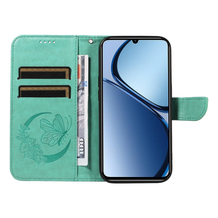For Realme C63 / C61 Global Swallowtail Butterfly Embossed Leather Phone Case