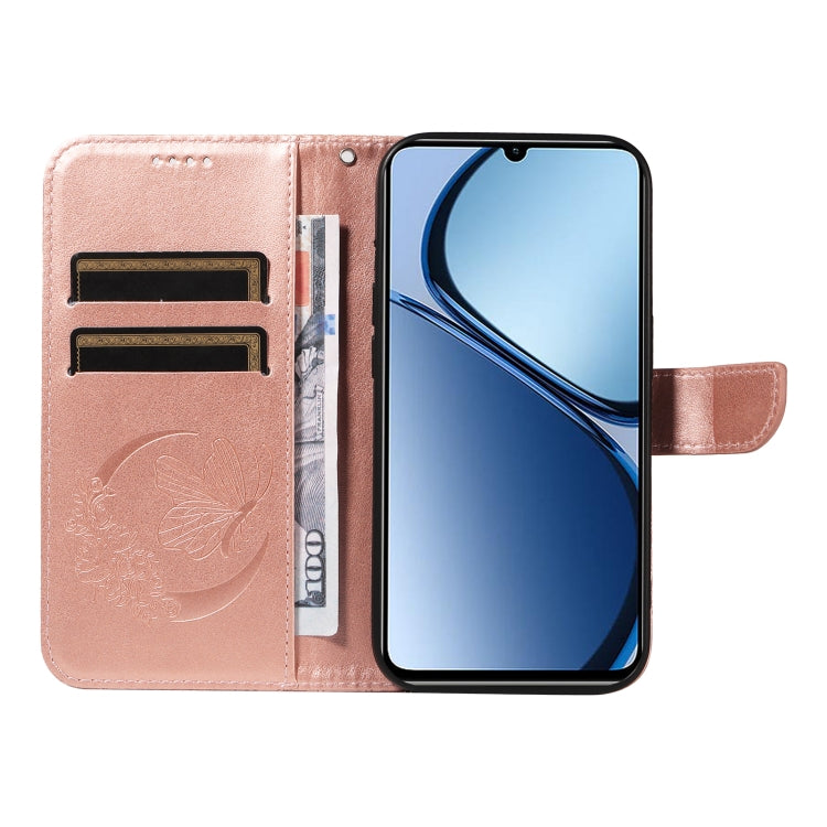 For Realme C63 / C61 Global Swallowtail Butterfly Embossed Leather Phone Case