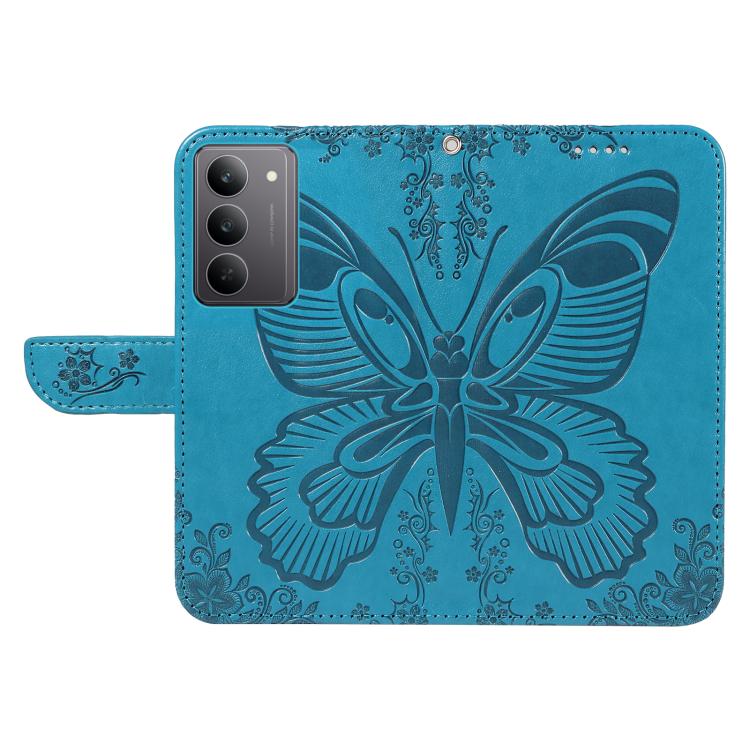 For Realme 14x 5G Swallowtail Butterfly Embossed Leather Phone Case