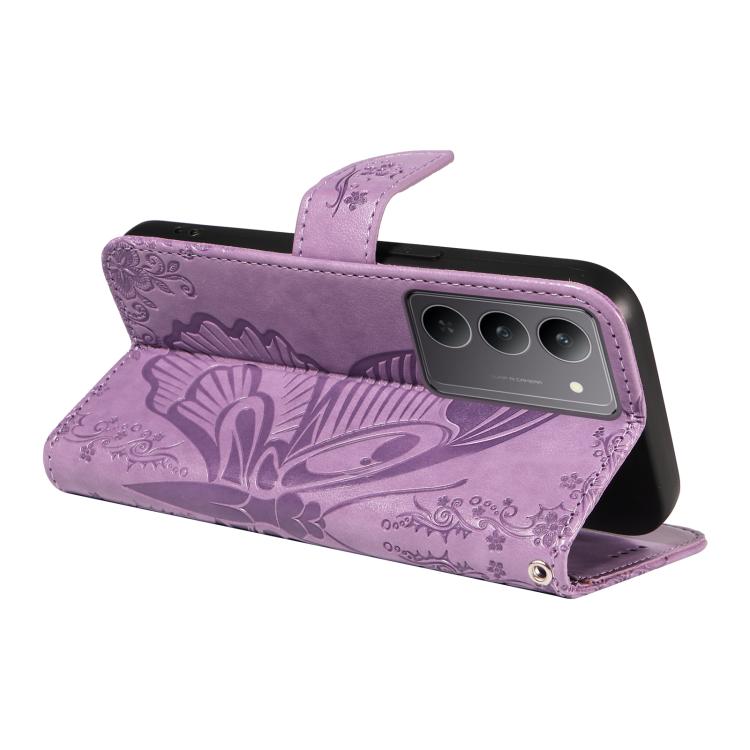 For Realme 14x 5G Swallowtail Butterfly Embossed Leather Phone Case
