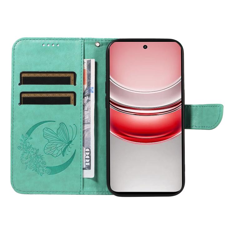For Realme 14x 5G Swallowtail Butterfly Embossed Leather Phone Case