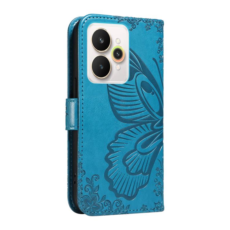 For Realme 15 5G Swallowtail Butterfly Embossed Leather Phone Case