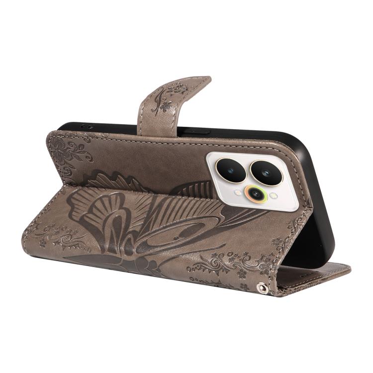 For Realme 15 5G Swallowtail Butterfly Embossed Leather Phone Case