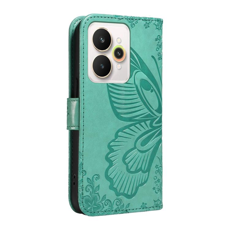 For Realme 15 5G Swallowtail Butterfly Embossed Leather Phone Case