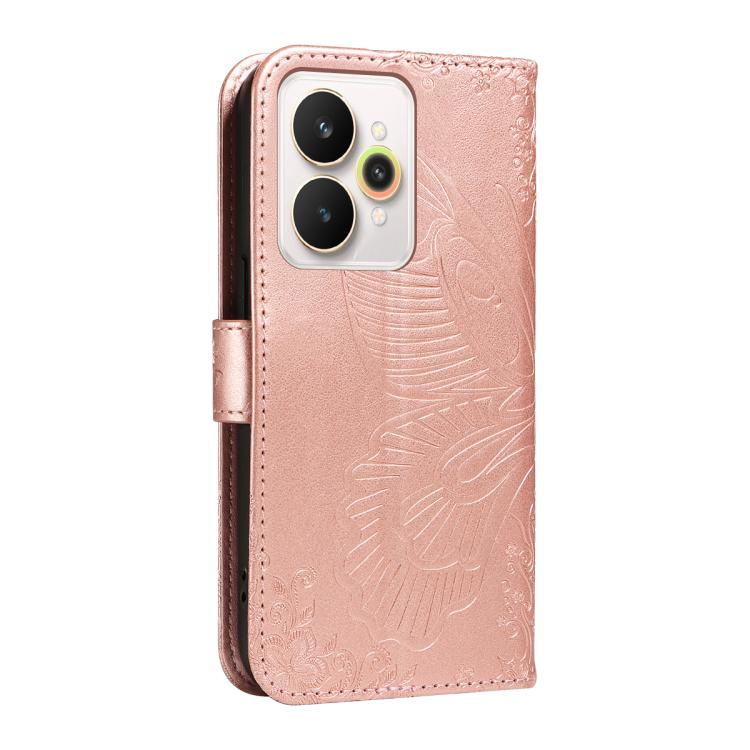 For Realme 15 5G Swallowtail Butterfly Embossed Leather Phone Case