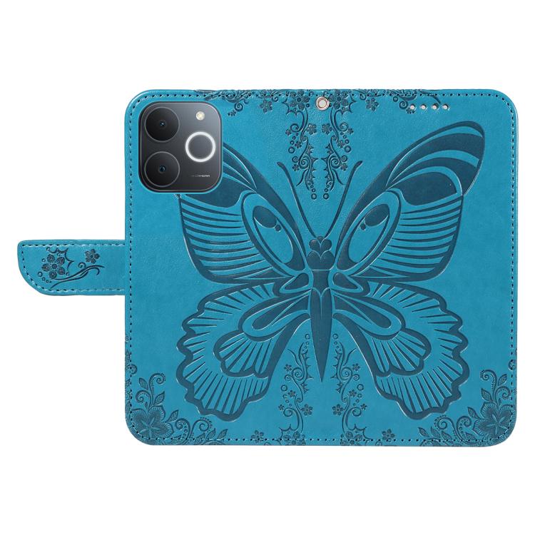 For Realme C71 4G India Swallowtail Butterfly Embossed Leather Phone Case