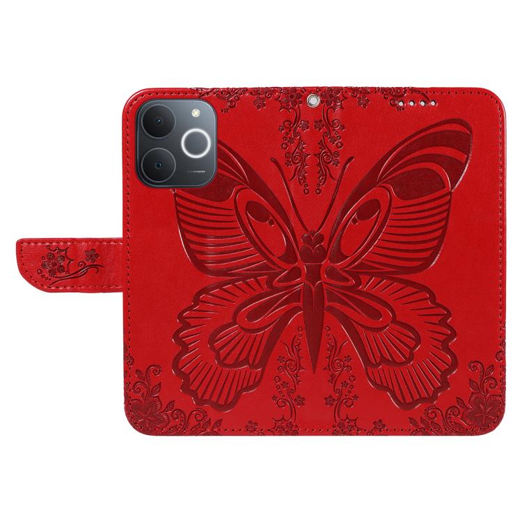 For Realme C71 4G India Swallowtail Butterfly Embossed Leather Phone Case
