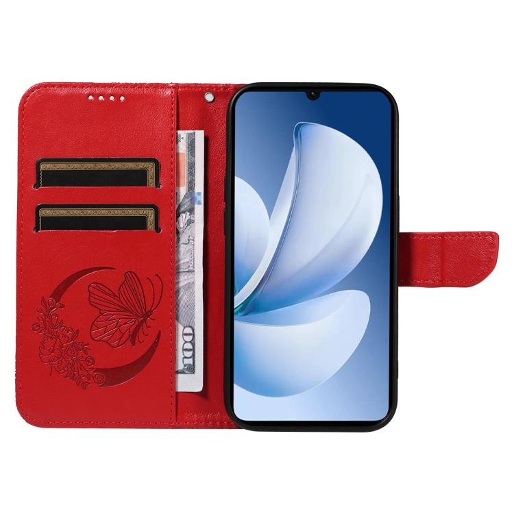 For Realme C71 4G India Swallowtail Butterfly Embossed Leather Phone Case