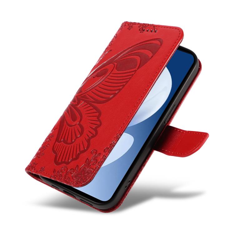 For Realme C71 4G India Swallowtail Butterfly Embossed Leather Phone Case
