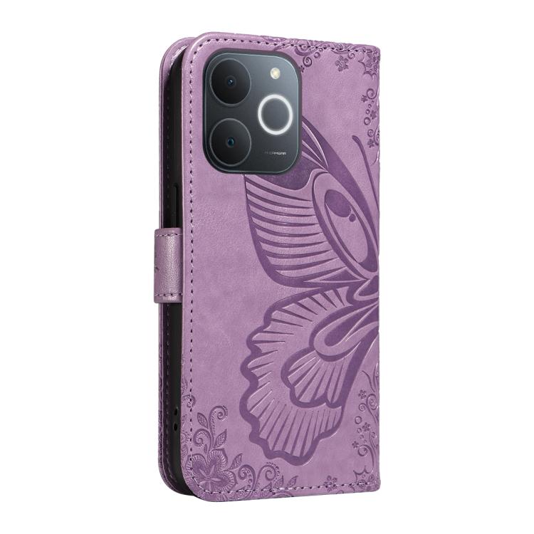 For Realme C71 4G India Swallowtail Butterfly Embossed Leather Phone Case