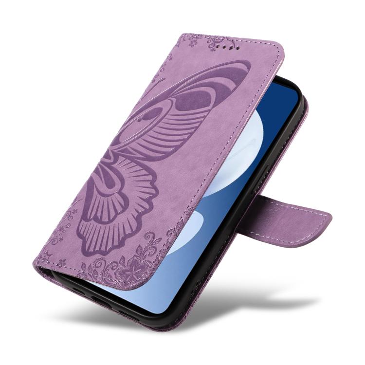 For Realme C71 4G India Swallowtail Butterfly Embossed Leather Phone Case