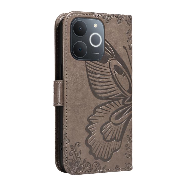 For Realme C71 4G India Swallowtail Butterfly Embossed Leather Phone Case