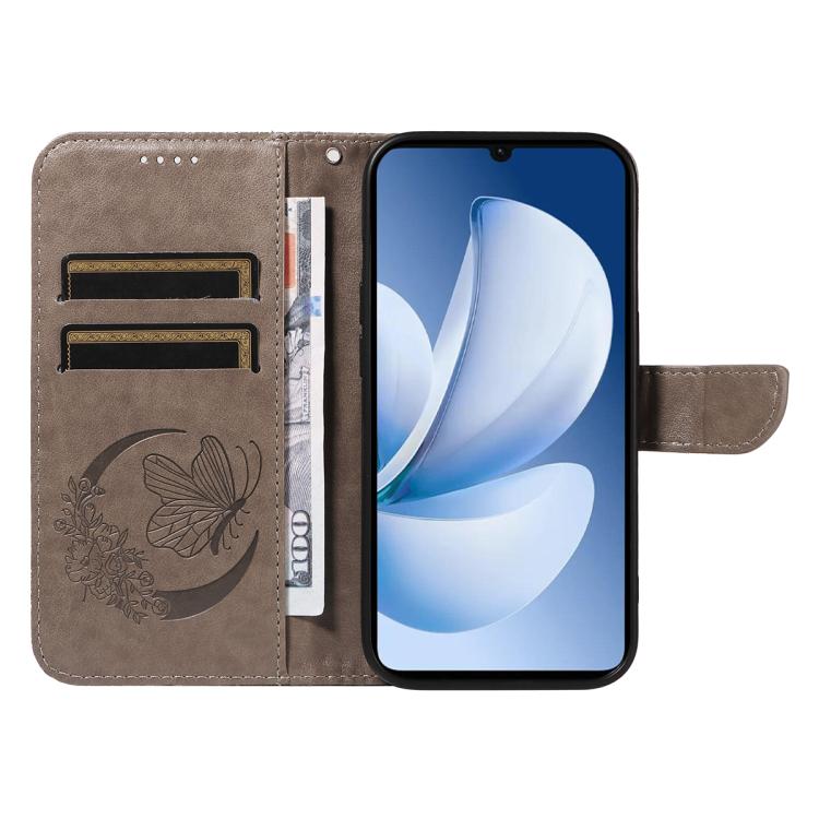For Realme C71 4G India Swallowtail Butterfly Embossed Leather Phone Case