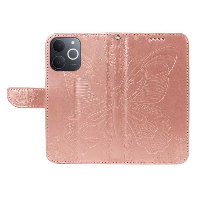 For Realme C71 4G India Swallowtail Butterfly Embossed Leather Phone Case