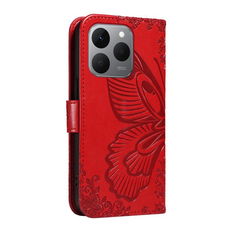For Realme 15T 5G Swallowtail Butterfly Embossed Leather Phone Case
