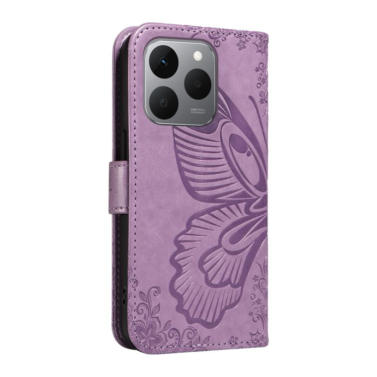 For Realme 15T 5G Swallowtail Butterfly Embossed Leather Phone Case