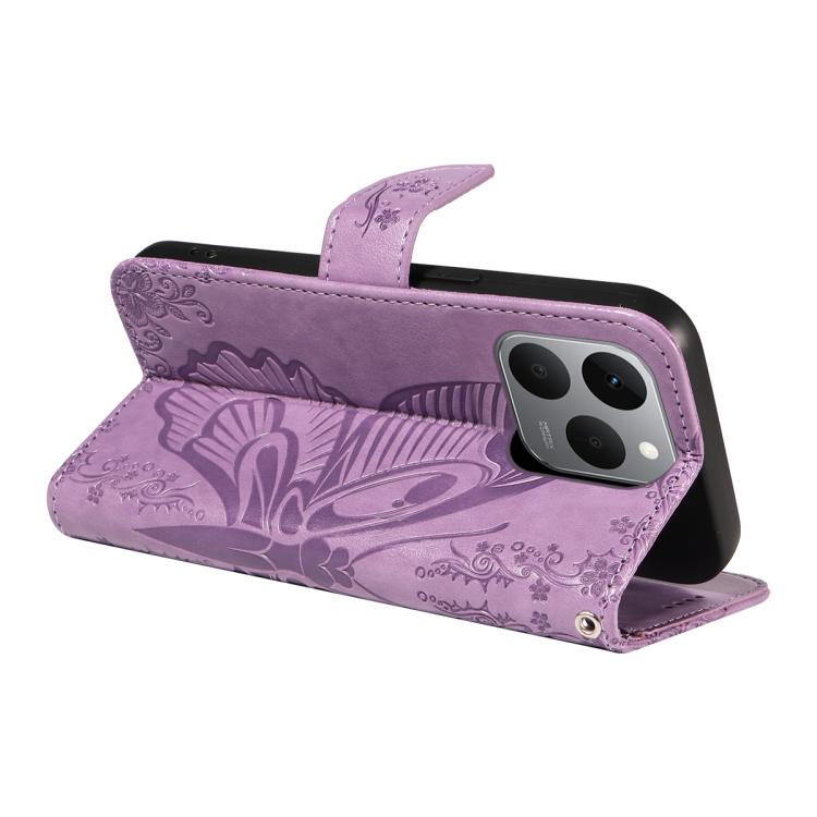 For Realme 15T 5G Swallowtail Butterfly Embossed Leather Phone Case