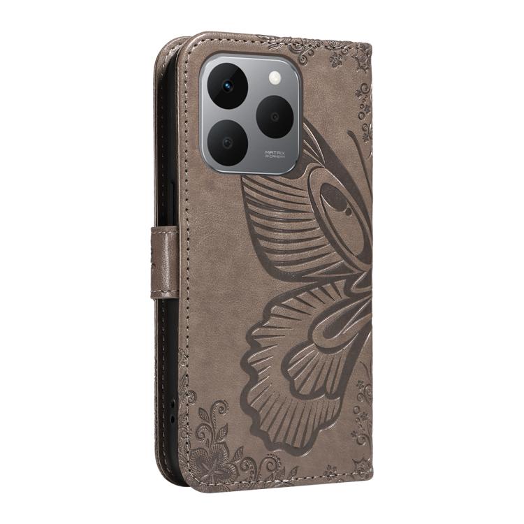 For Realme 15T 5G Swallowtail Butterfly Embossed Leather Phone Case