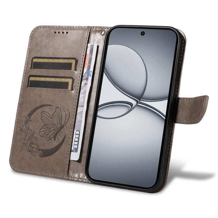 For Realme 15T 5G Swallowtail Butterfly Embossed Leather Phone Case