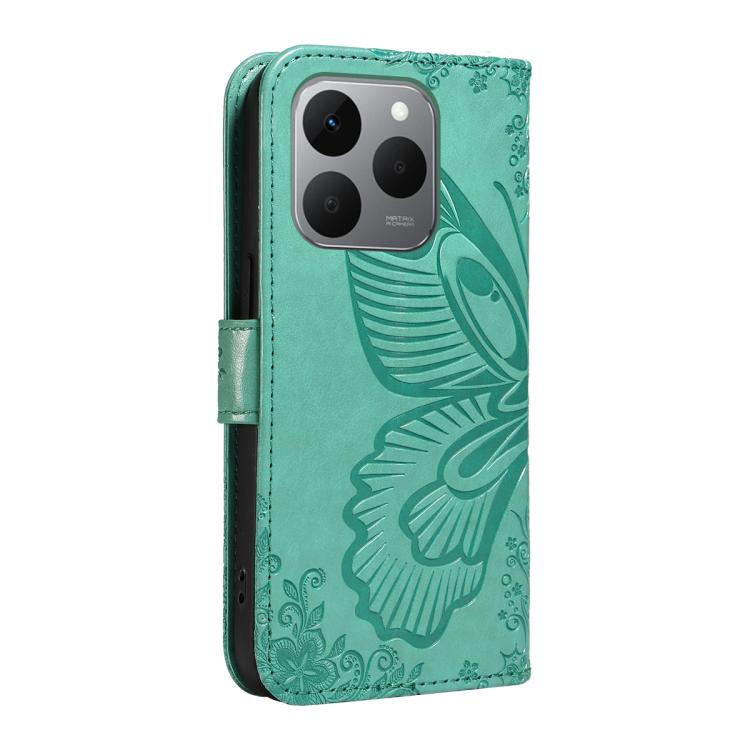 For Realme 15T 5G Swallowtail Butterfly Embossed Leather Phone Case