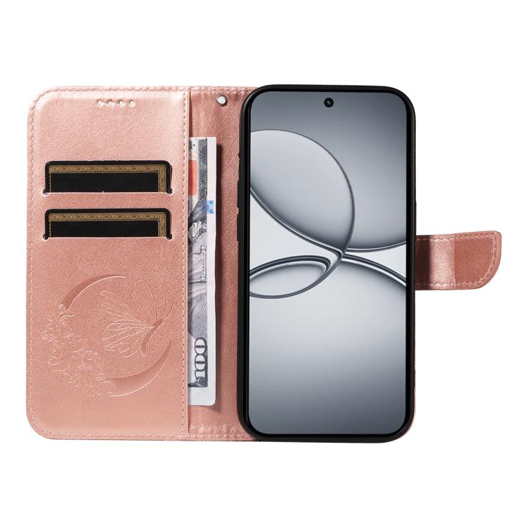 For Realme 15T 5G Swallowtail Butterfly Embossed Leather Phone Case