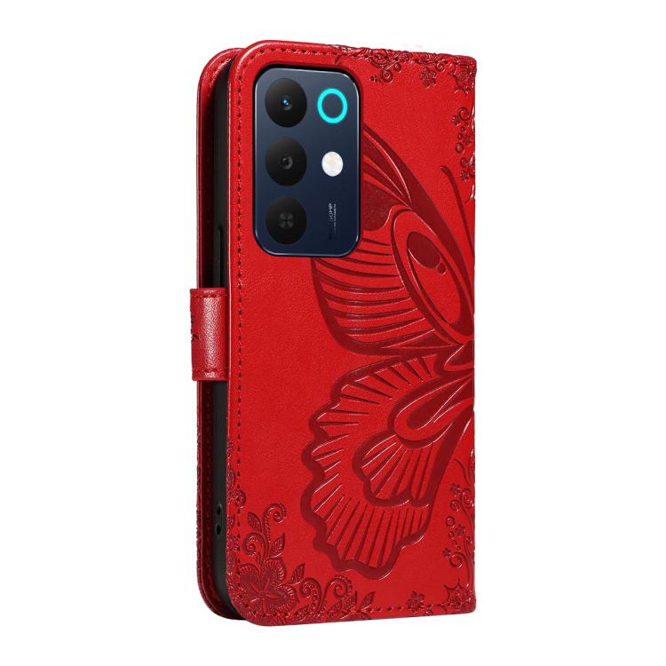 For Realme C85 5G/15X 5G India Swallowtail Butterfly Embossed Leather Phone Case