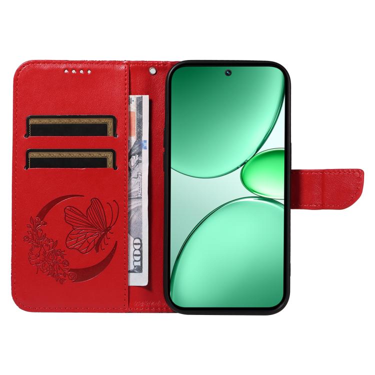 For Realme C85 5G/15X 5G India Swallowtail Butterfly Embossed Leather Phone Case