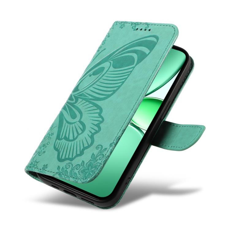 For Realme C85 5G/15X 5G India Swallowtail Butterfly Embossed Leather Phone Case