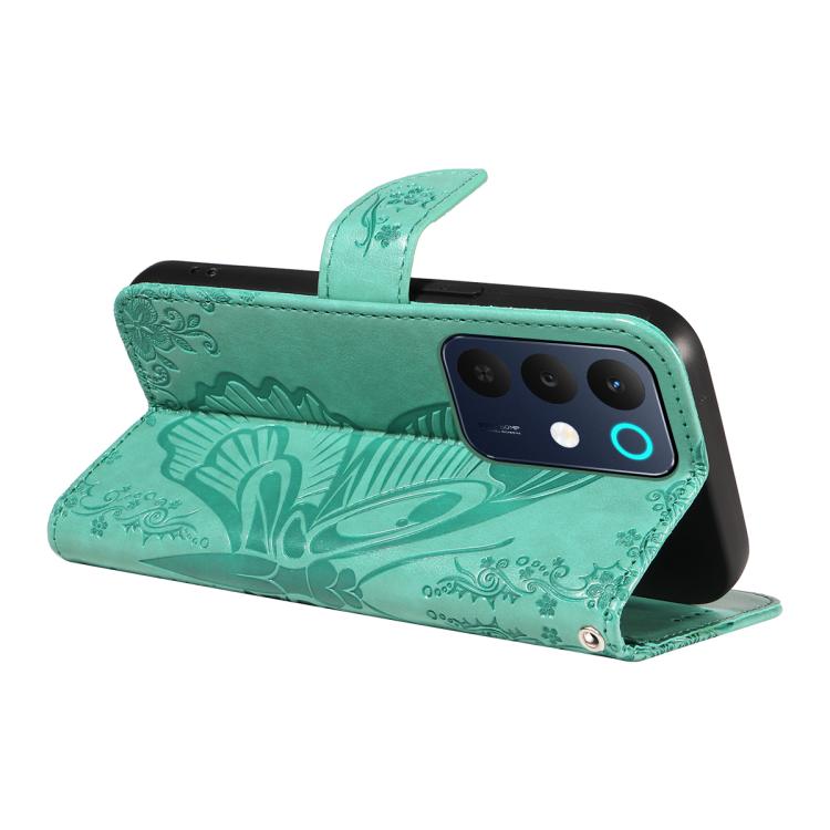 For Realme C85 5G/15X 5G India Swallowtail Butterfly Embossed Leather Phone Case