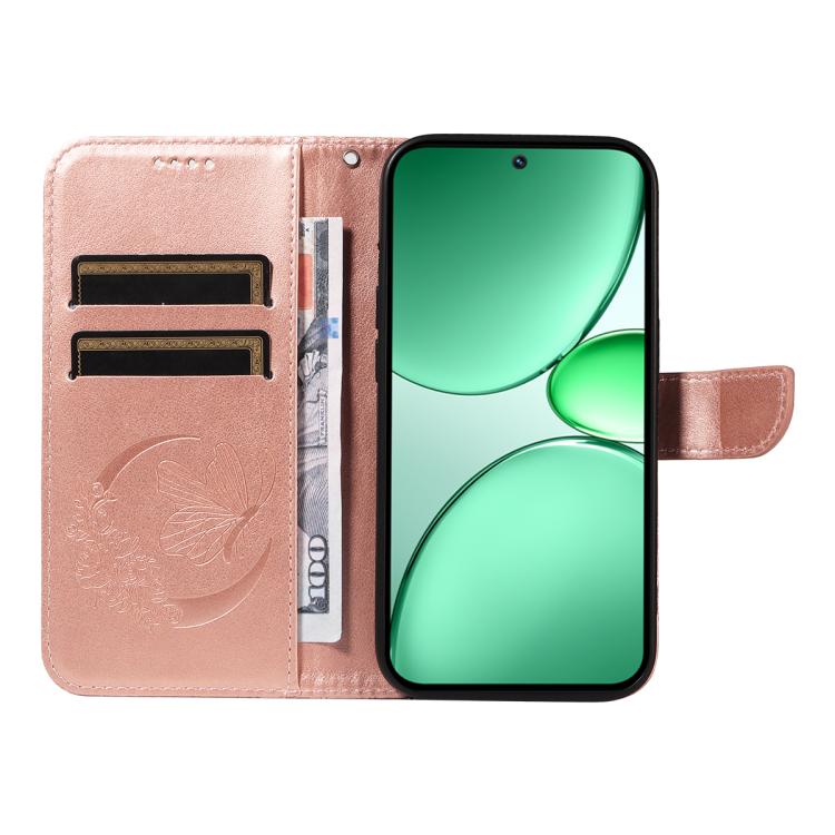 For Realme C85 5G/15X 5G India Swallowtail Butterfly Embossed Leather Phone Case