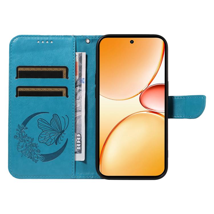 For Realme C85 Pro 4G Swallowtail Butterfly Embossed Leather Phone Case