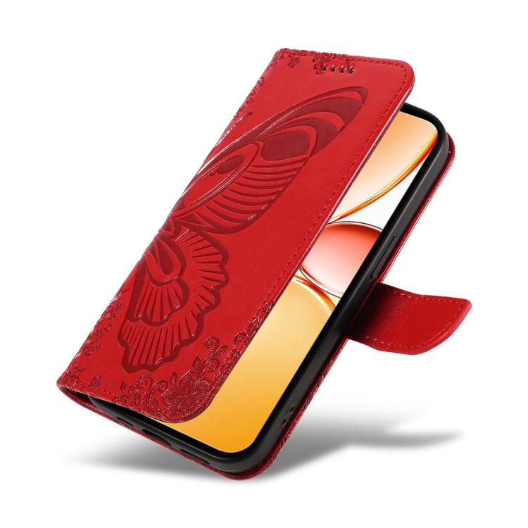 For Realme C85 Pro 4G Swallowtail Butterfly Embossed Leather Phone Case