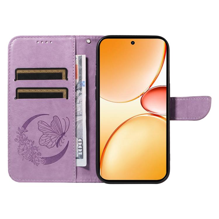 For Realme C85 Pro 4G Swallowtail Butterfly Embossed Leather Phone Case