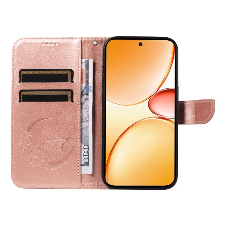 For Realme C85 Pro 4G Swallowtail Butterfly Embossed Leather Phone Case