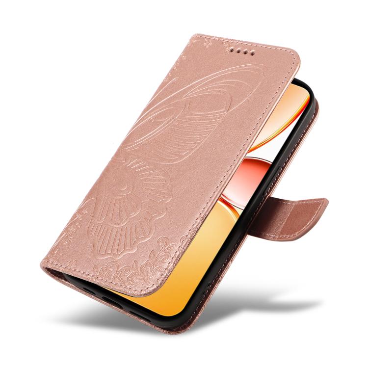 For Realme C85 Pro 4G Swallowtail Butterfly Embossed Leather Phone Case