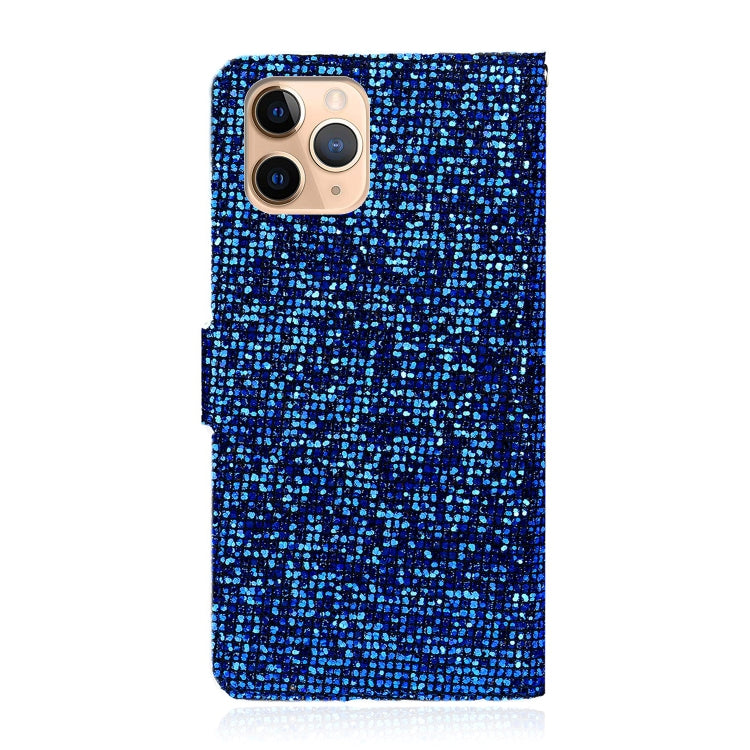 For iPhone 12 mini Glitter Powder Horizontal Flip Leather Case with Card Slots & Holder & Lanyard