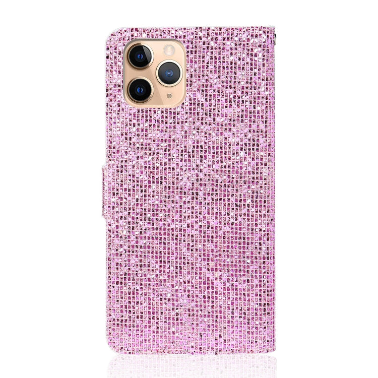For iPhone 12 mini Glitter Powder Horizontal Flip Leather Case with Card Slots & Holder & Lanyard