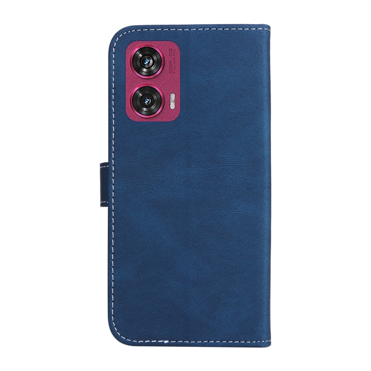For Motorola Edge 50 Fusion Three Color Splicing Leather Phone Case