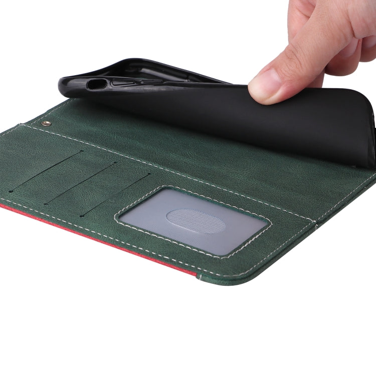 For Motorola Moto X50 Ultra Three Color Splicing Leather Phone Case