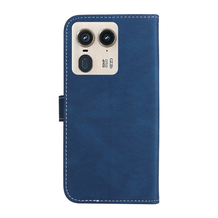 For Motorola Moto X50 Ultra Three Color Splicing Leather Phone Case