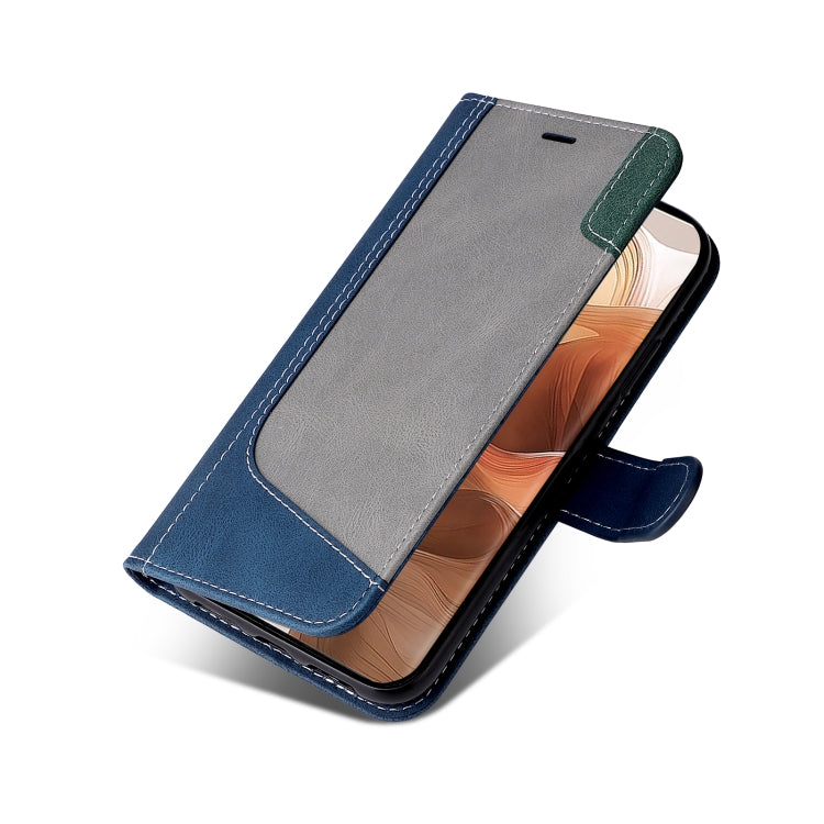 For Motorola Moto X50 Ultra Three Color Splicing Leather Phone Case